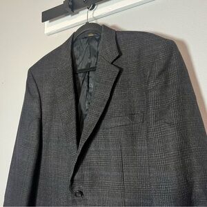 Joseph & Feiss Gold Blazer Sports Coat Size 42 Long 42L Grey Gray Lambswool